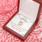 To Mom Birthday Message You Deserve the World Forever Necklace w Message Card-Express Your Love Gifts