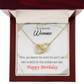 To Mom Birthday Message You Deserve the World Inseparable Necklace-Express Your Love Gifts