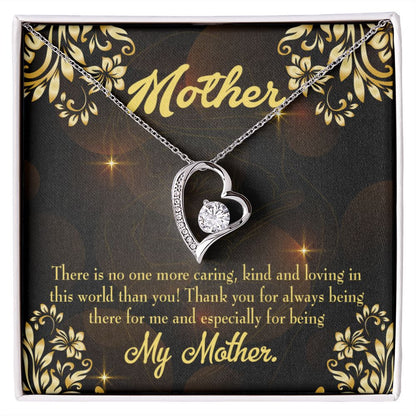 To Mom Caring Kind Loving Forever Necklace w Message Card-Express Your Love Gifts