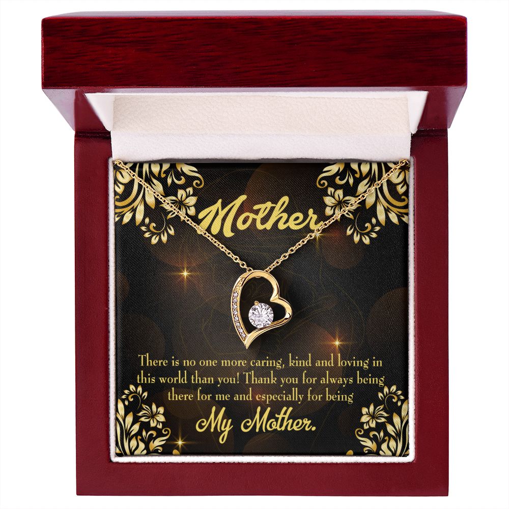 To Mom Caring Kind Loving Forever Necklace w Message Card-Express Your Love Gifts