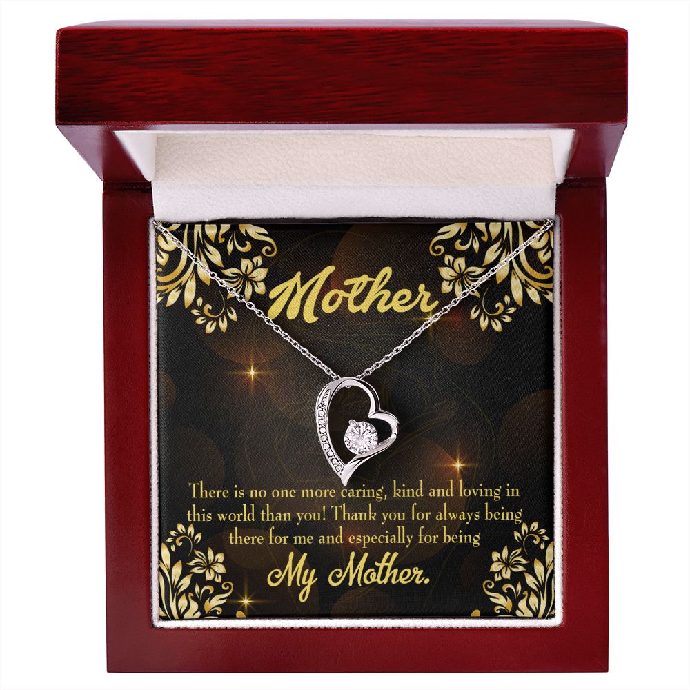 To Mom Caring Kind Loving Forever Necklace w Message Card-Express Your Love Gifts