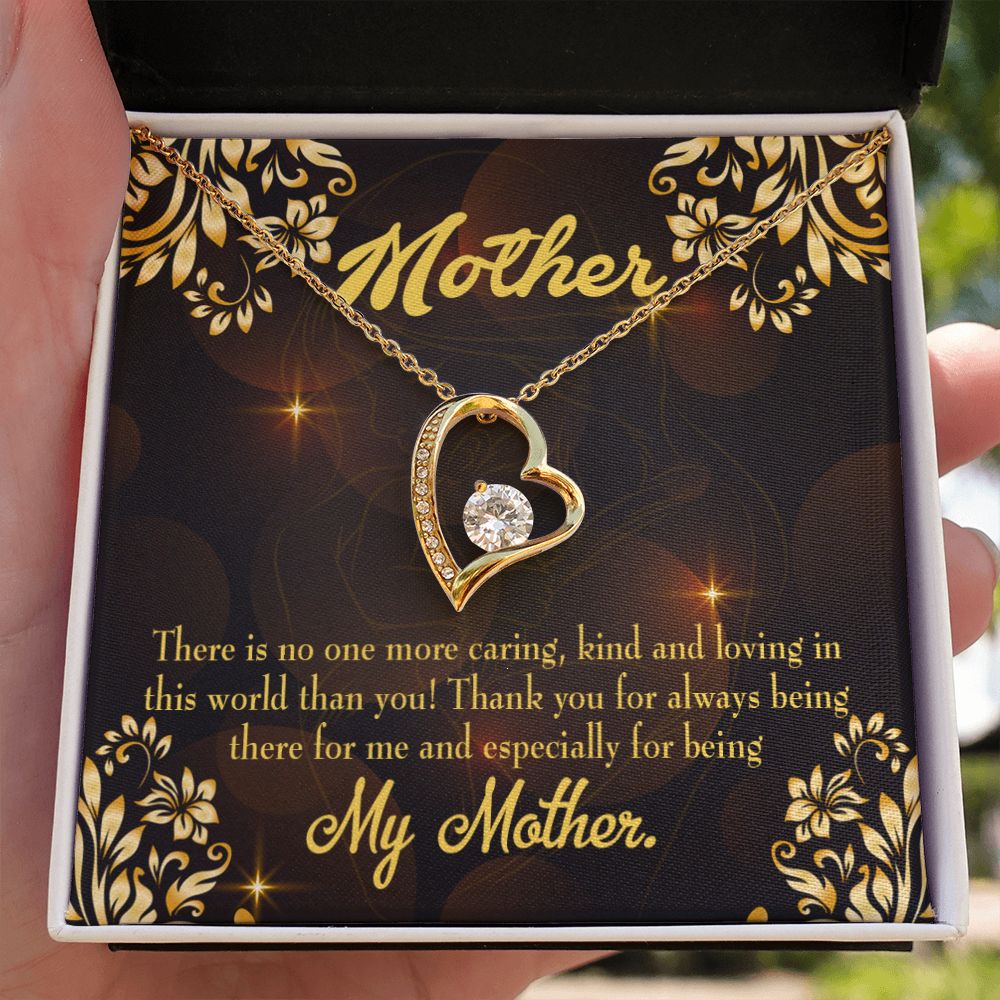 To Mom Caring Kind Loving Forever Necklace w Message Card-Express Your Love Gifts