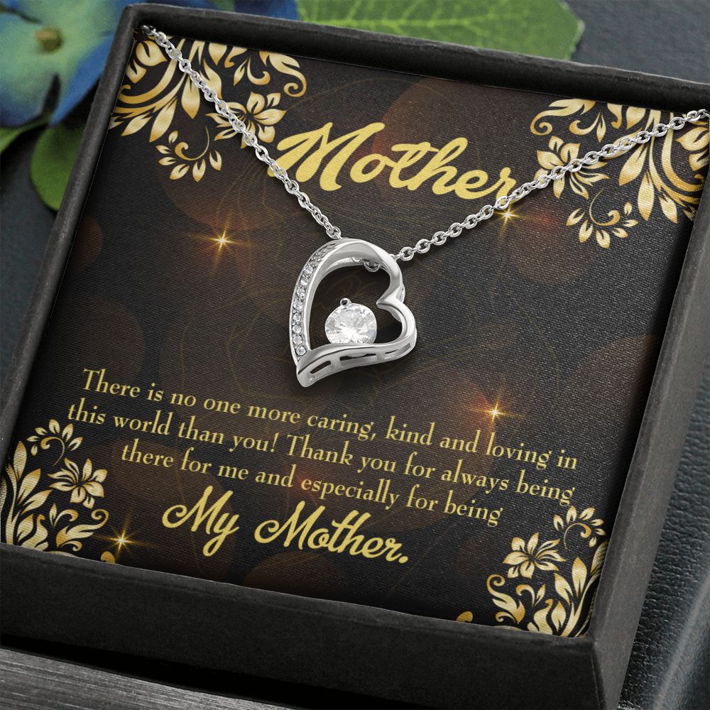 To Mom Caring Kind Loving Forever Necklace w Message Card-Express Your Love Gifts