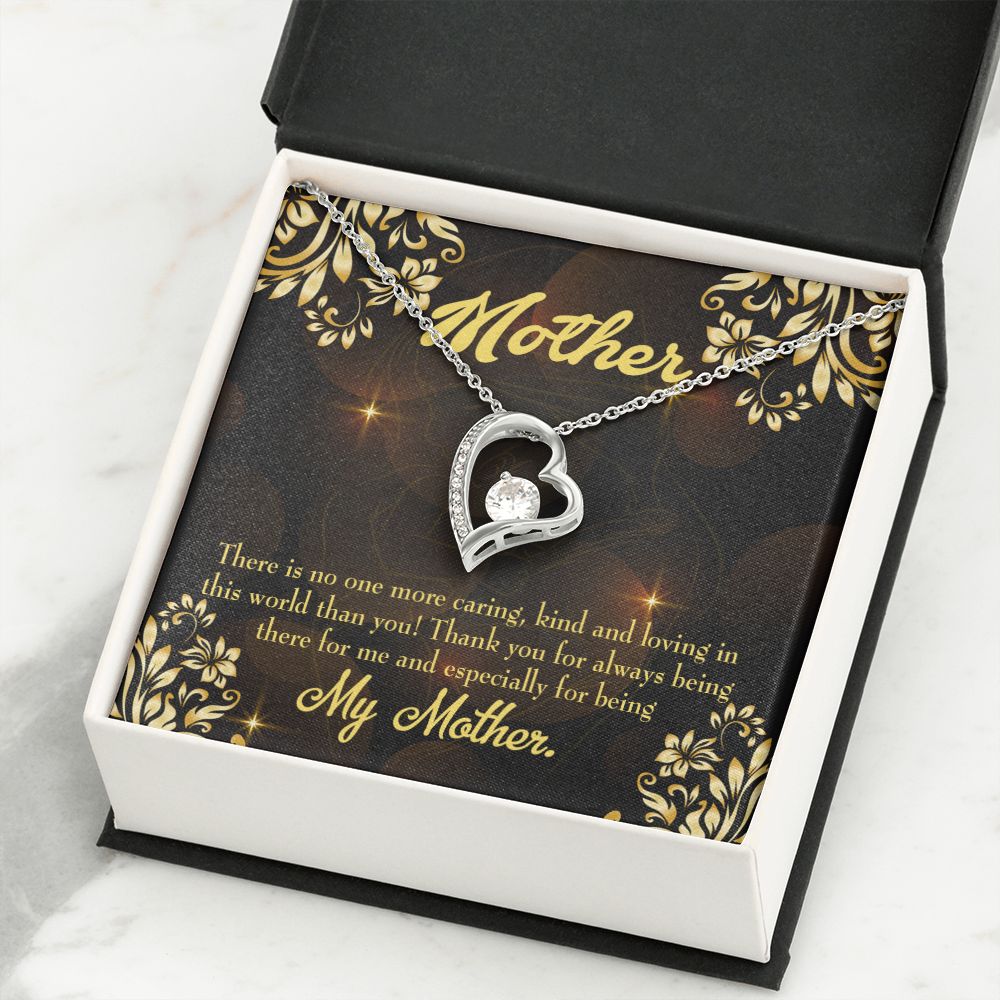 To Mom Caring Kind Loving Forever Necklace w Message Card-Express Your Love Gifts