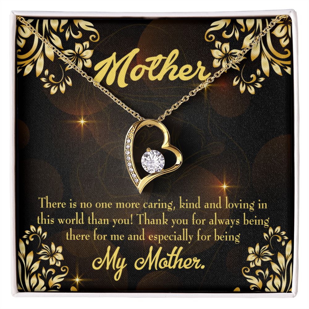 To Mom Caring Kind Loving Forever Necklace w Message Card-Express Your Love Gifts