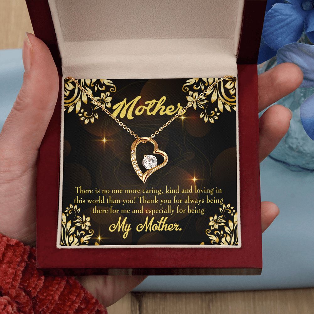 To Mom Caring Kind Loving Forever Necklace w Message Card-Express Your Love Gifts