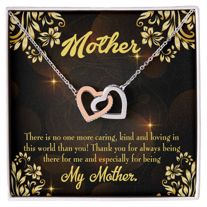 To Mom Caring Kind Loving Inseparable Necklace-Express Your Love Gifts