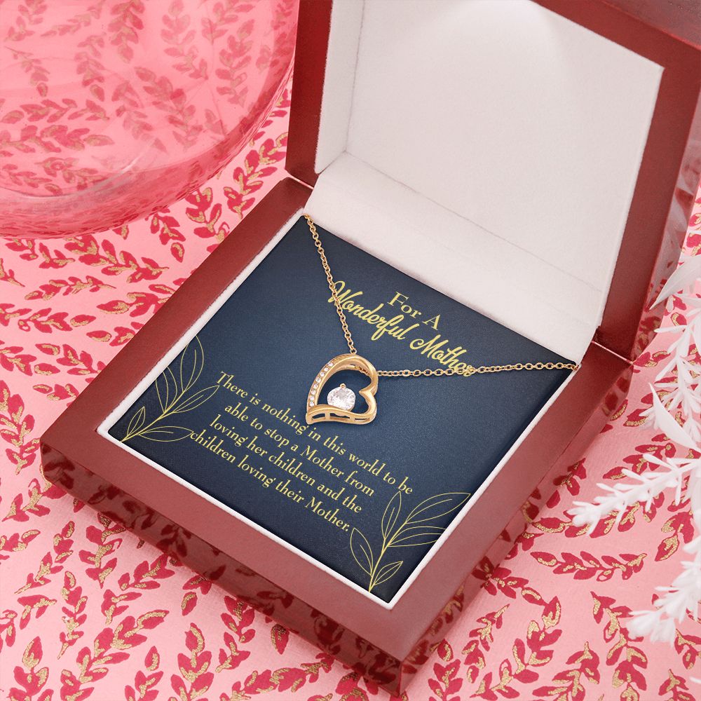 To Mom Children Loving Her Forever Necklace w Message Card-Express Your Love Gifts