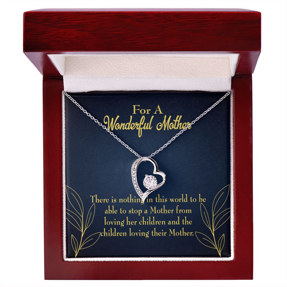 To Mom Children Loving Her Forever Necklace w Message Card-Express Your Love Gifts