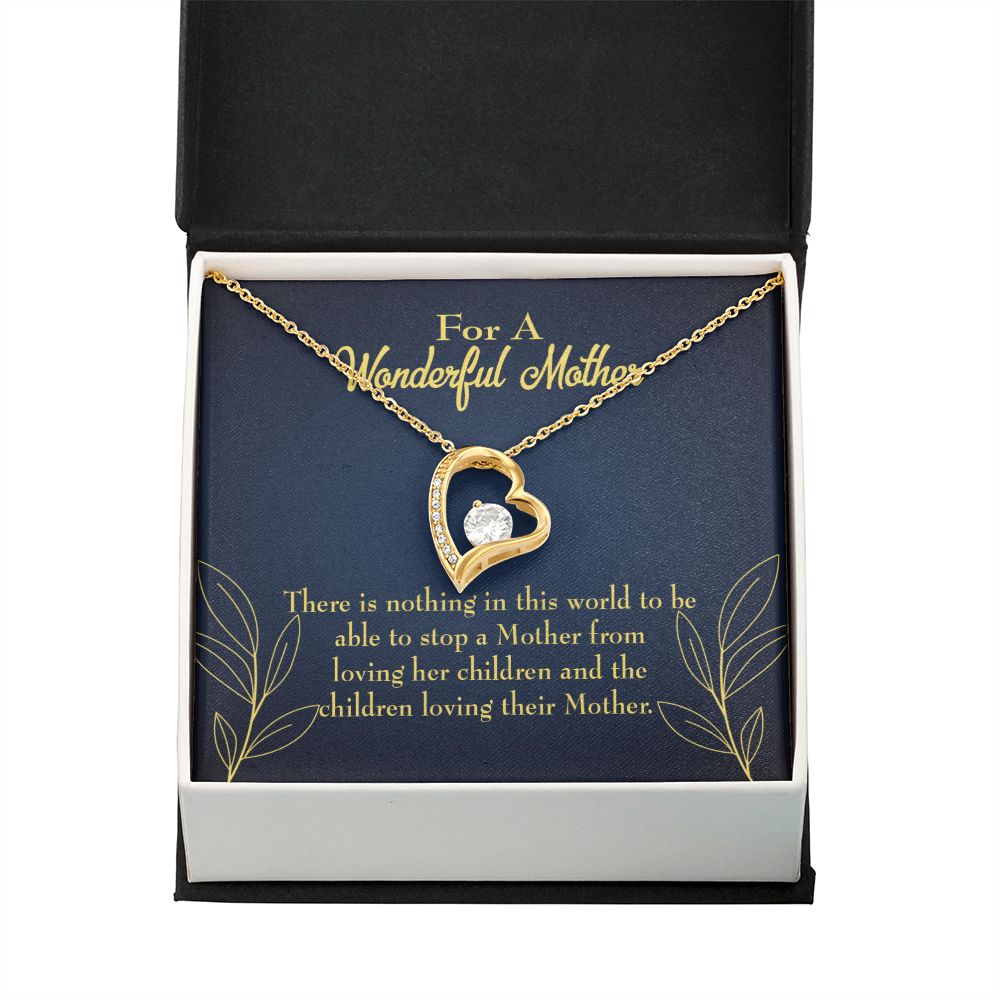 To Mom Children Loving Her Forever Necklace w Message Card-Express Your Love Gifts