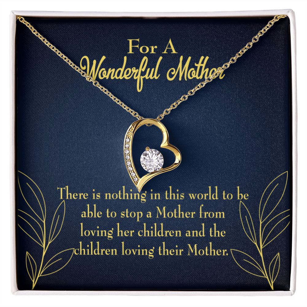 To Mom Children Loving Her Forever Necklace w Message Card-Express Your Love Gifts