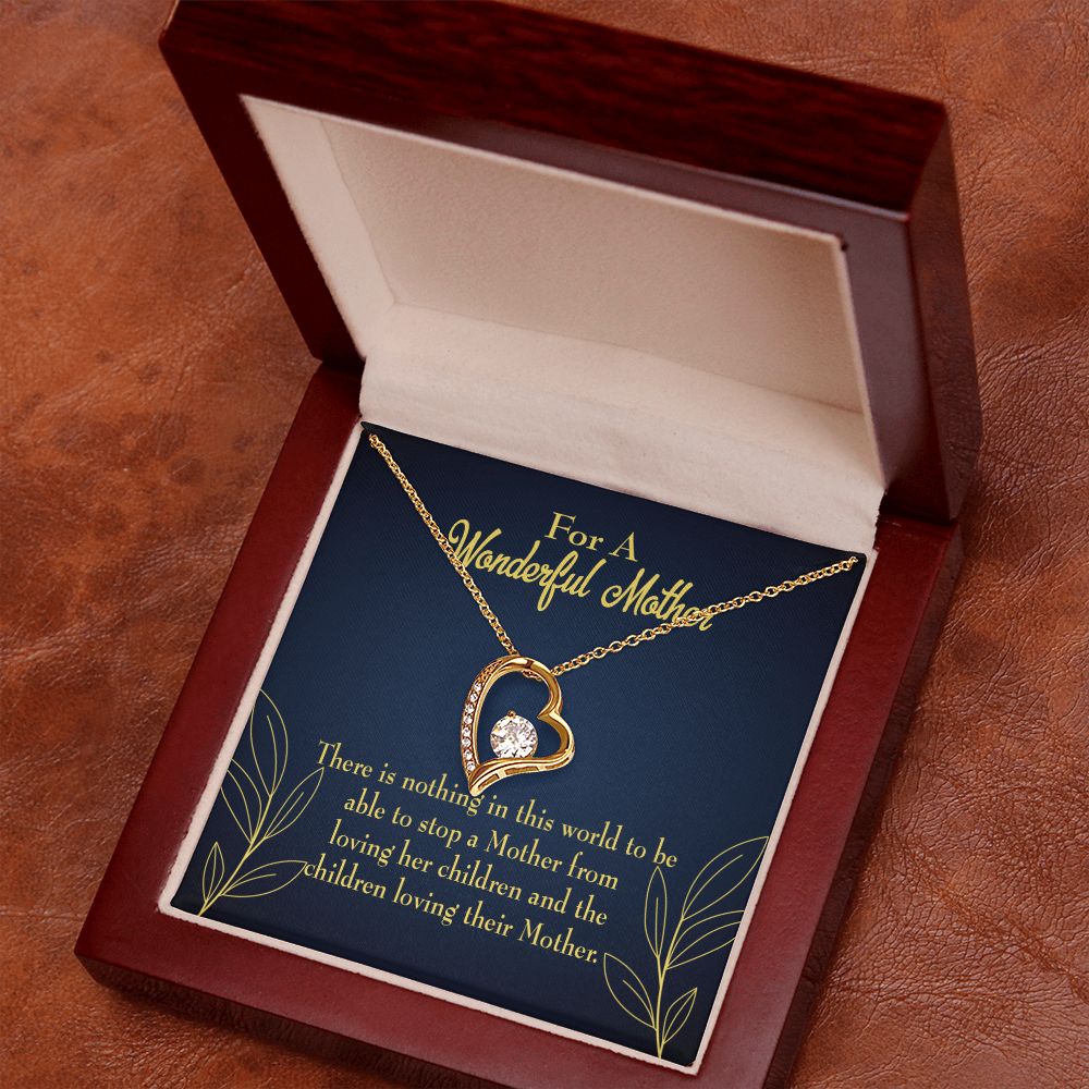 To Mom Children Loving Her Forever Necklace w Message Card-Express Your Love Gifts