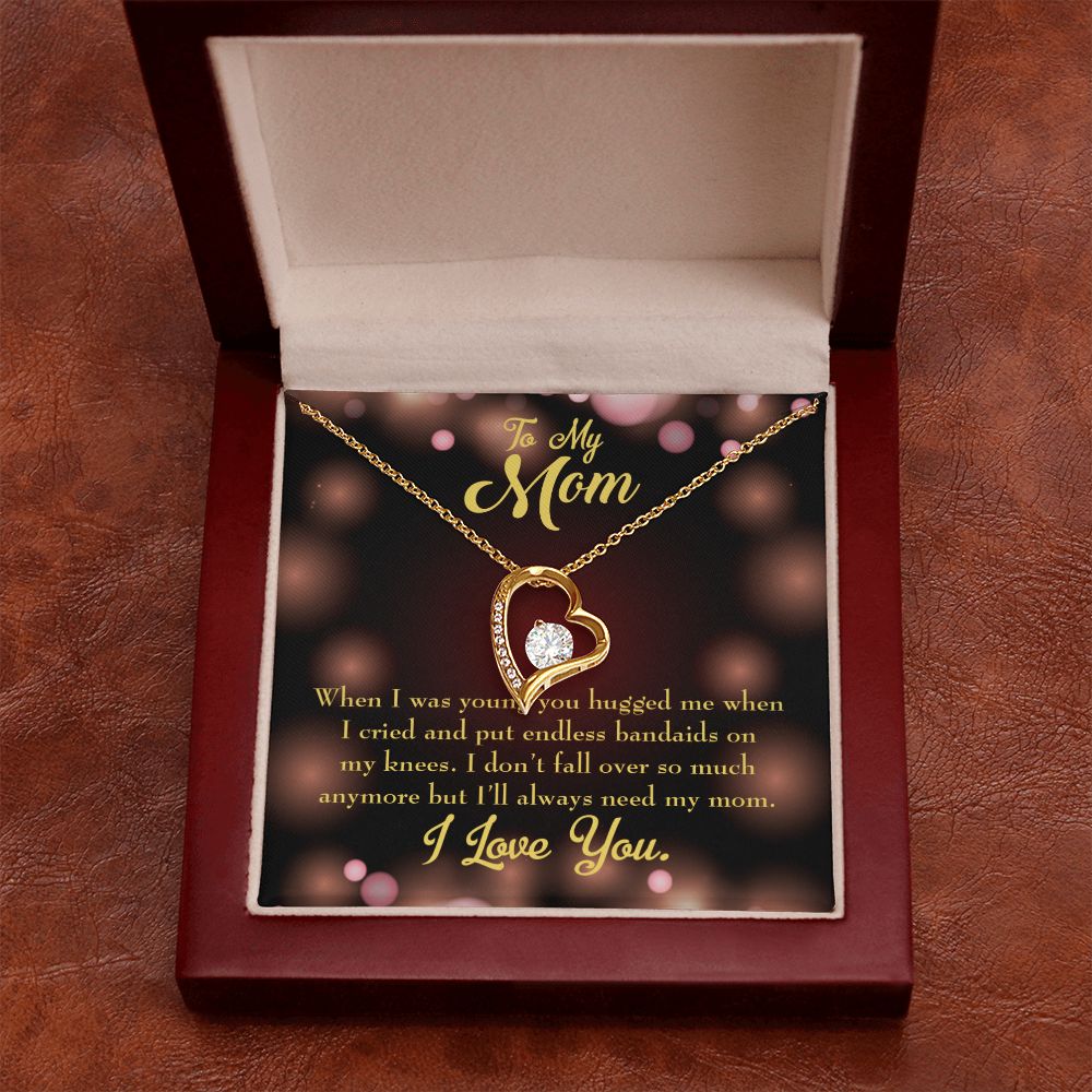 To Mom Endless Bandaids Forever Necklace w Message Card-Express Your Love Gifts