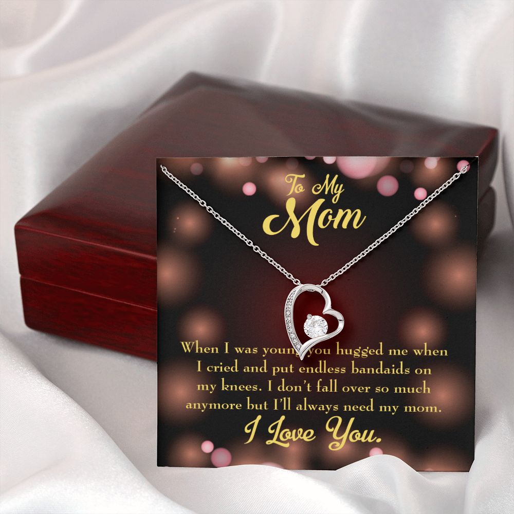 To Mom Endless Bandaids Forever Necklace w Message Card-Express Your Love Gifts