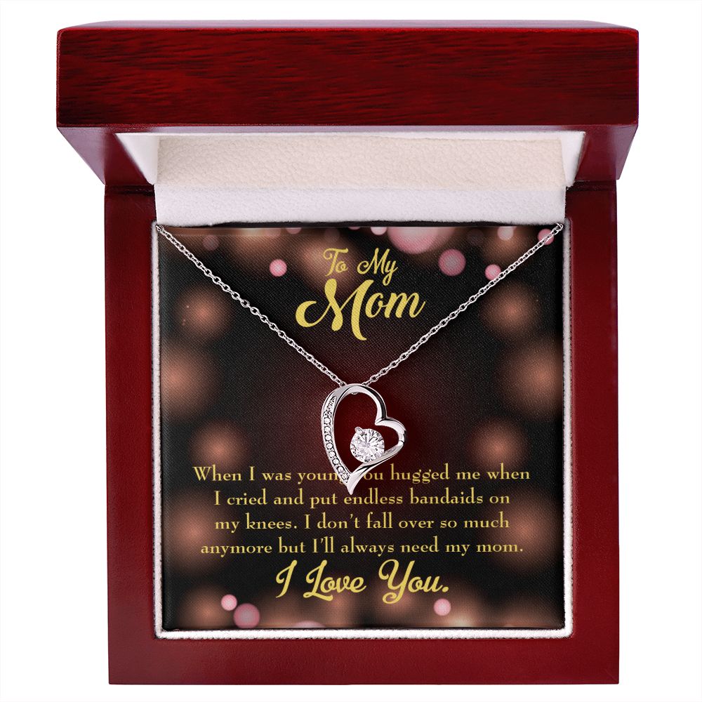 To Mom Endless Bandaids Forever Necklace w Message Card-Express Your Love Gifts