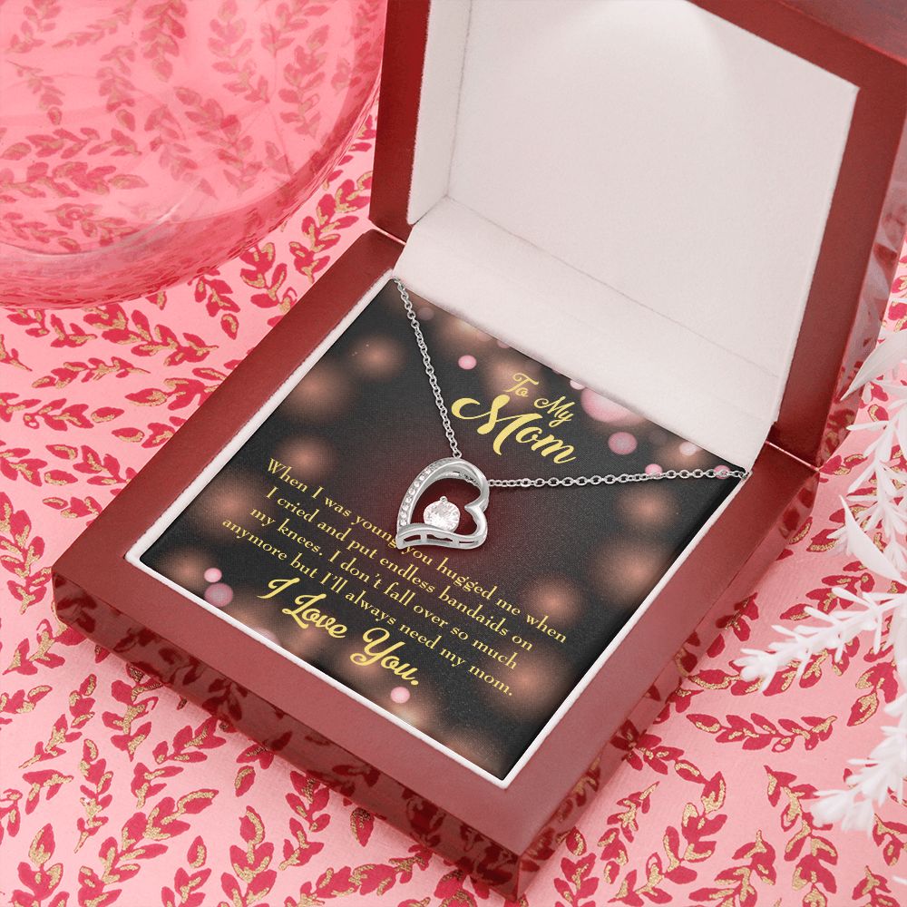 To Mom Endless Bandaids Forever Necklace w Message Card-Express Your Love Gifts