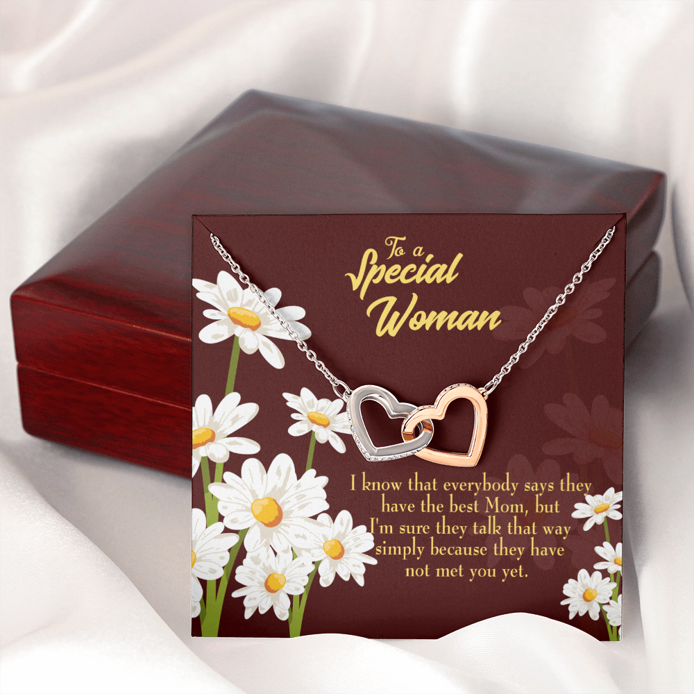 To Mom Everybody Have The Best Mom Inseparable Necklace-Express Your Love Gifts