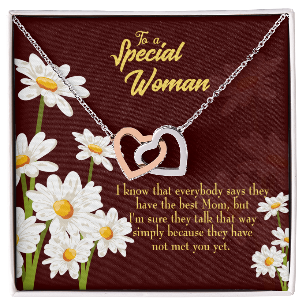 To Mom Everybody Have The Best Mom Inseparable Necklace-Express Your Love Gifts