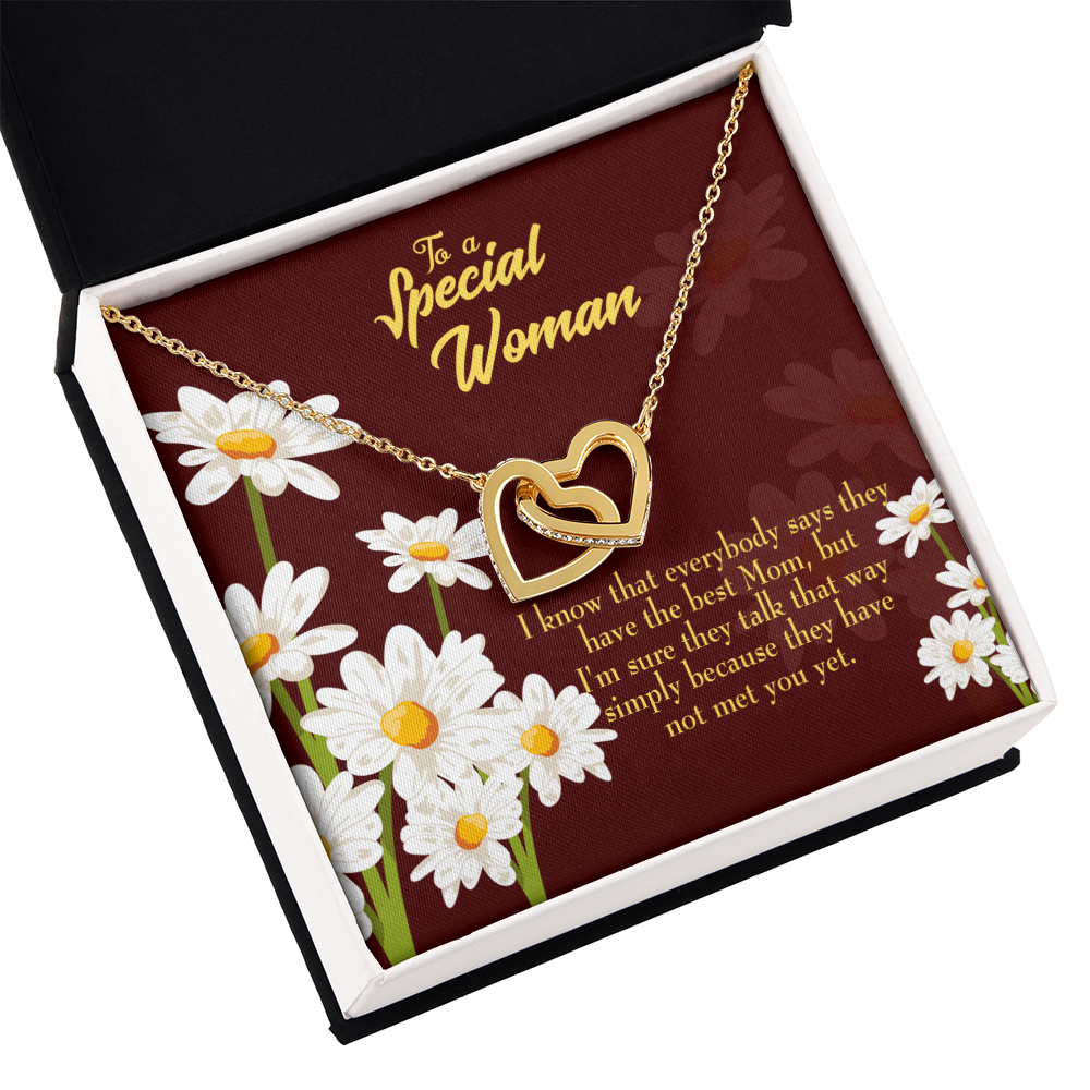 To Mom Everybody Have The Best Mom Inseparable Necklace-Express Your Love Gifts