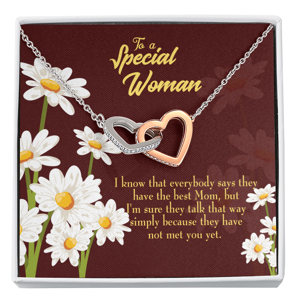 To Mom Everybody Have The Best Mom Inseparable Necklace-Express Your Love Gifts