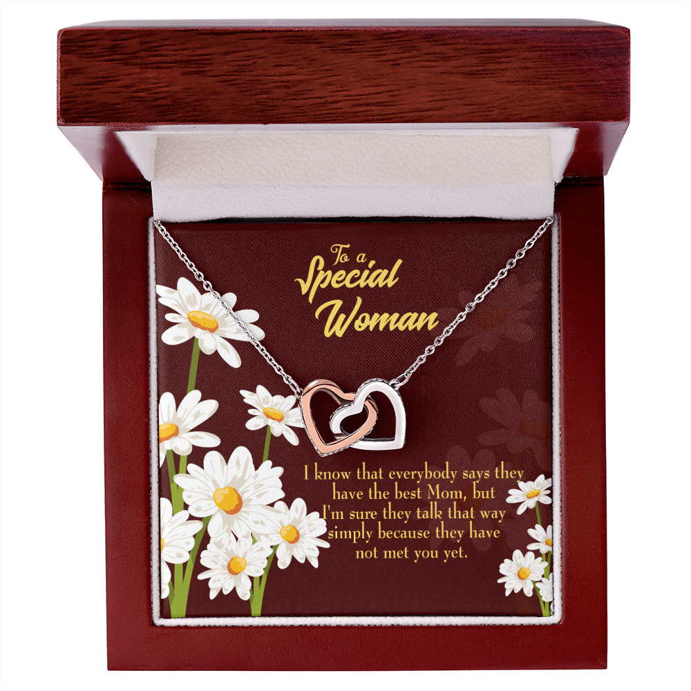 To Mom Everybody Have The Best Mom Inseparable Necklace-Express Your Love Gifts