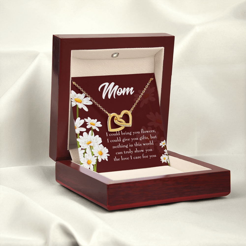 To Mom Flowers and Work Inseparable Necklace-Express Your Love Gifts