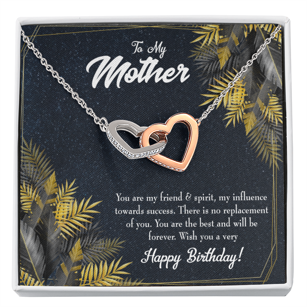 to Mom Friend and Spirit Birthday Message Inseparable Necklace