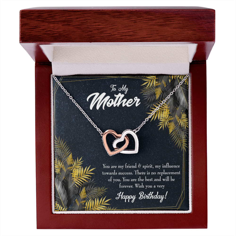 To Mom Friend and Spirit Birthday Message Inseparable Necklace-Express Your Love Gifts