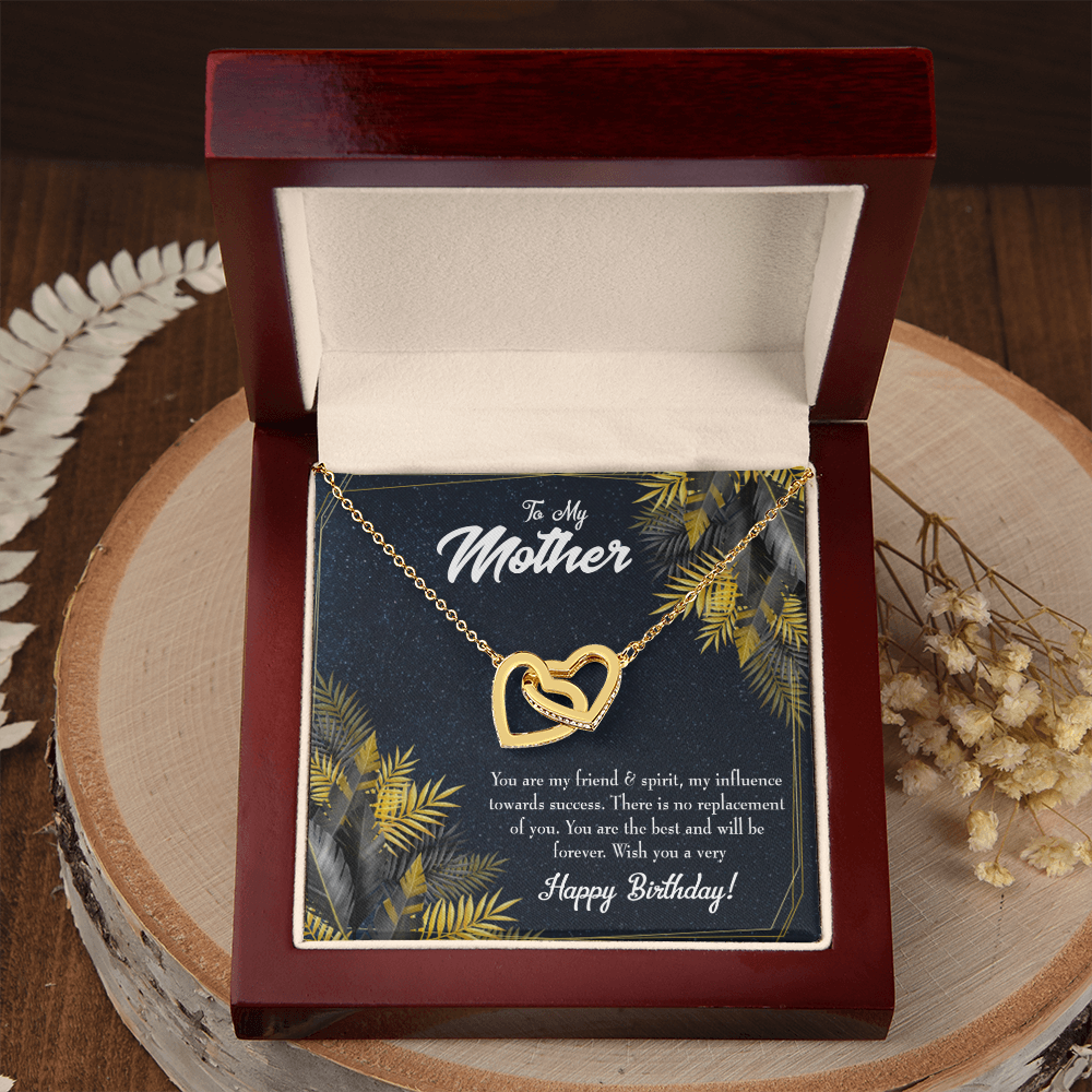 To Mom Friend and Spirit Birthday Message Inseparable Necklace-Express Your Love Gifts