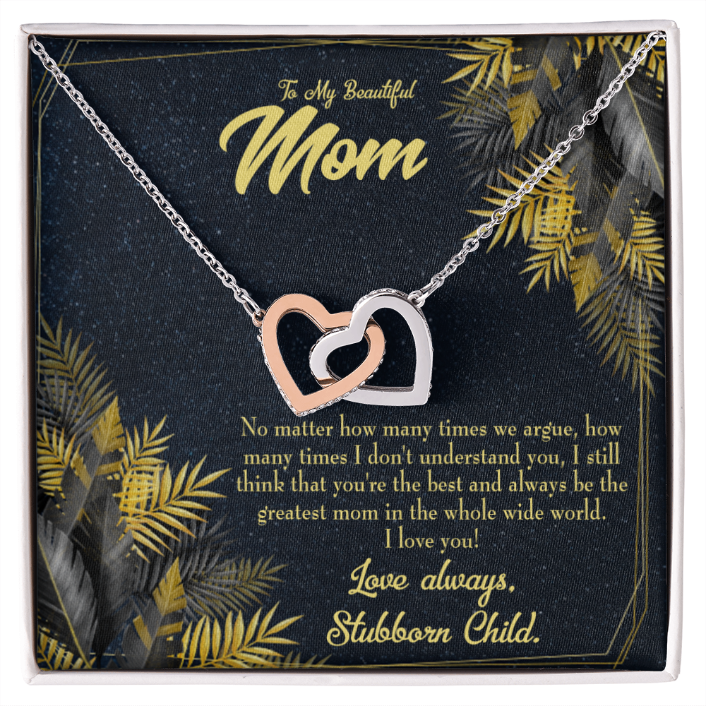 To Mom Greatest Mom Always Inseparable Necklace-Express Your Love Gifts
