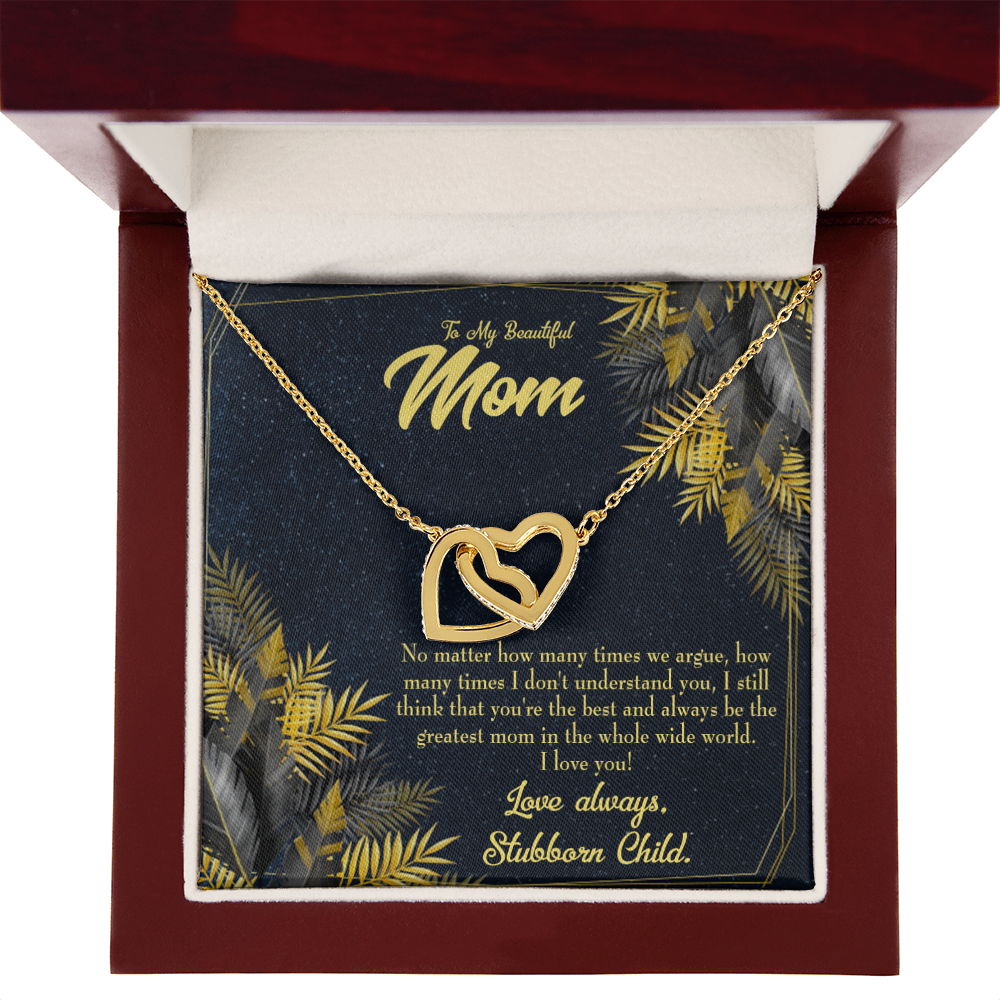 To Mom Greatest Mom Always Inseparable Necklace-Express Your Love Gifts