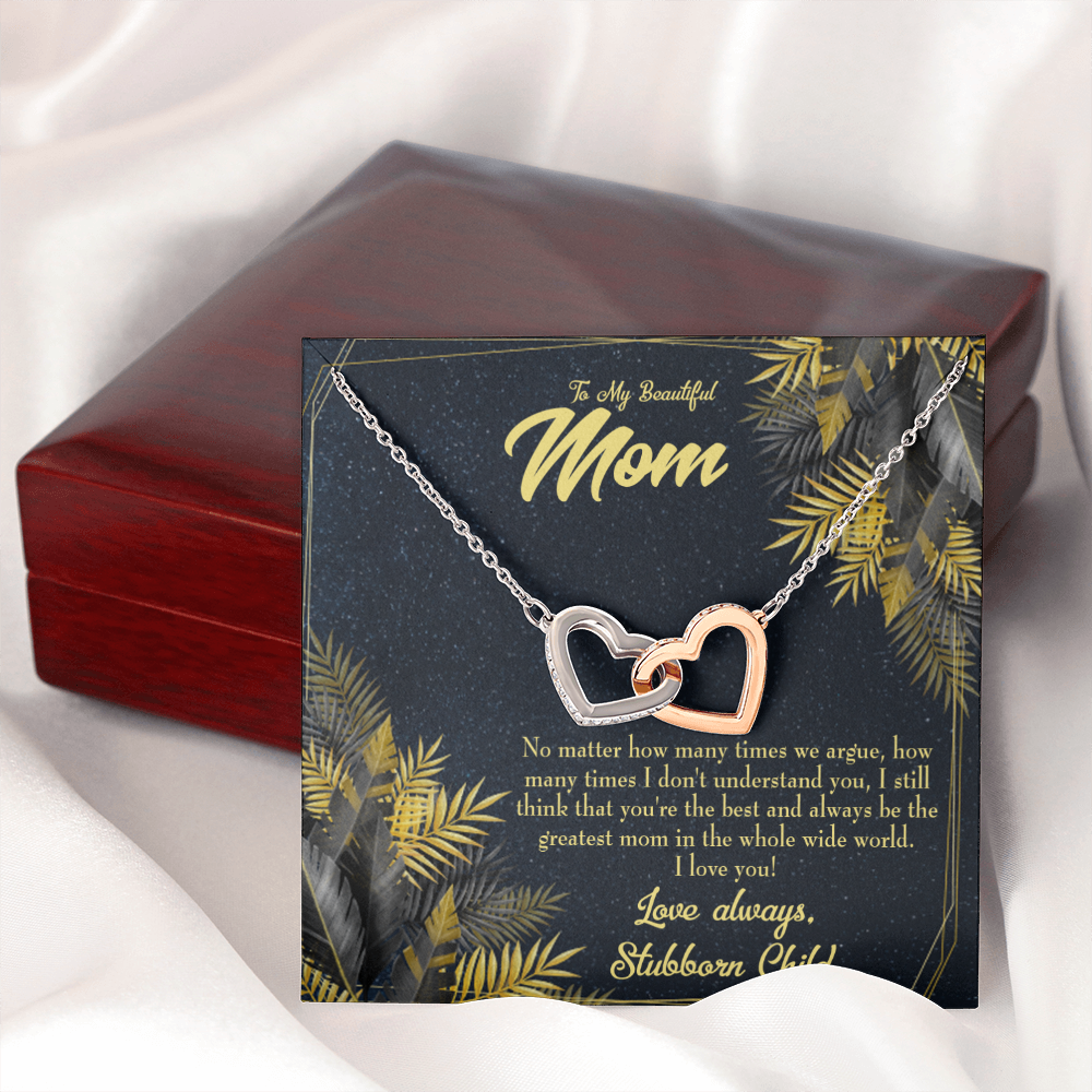 To Mom Greatest Mom Always Inseparable Necklace-Express Your Love Gifts