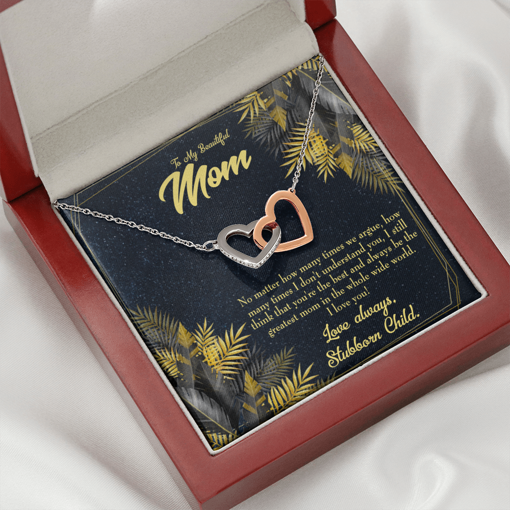 To Mom Greatest Mom Always Inseparable Necklace-Express Your Love Gifts