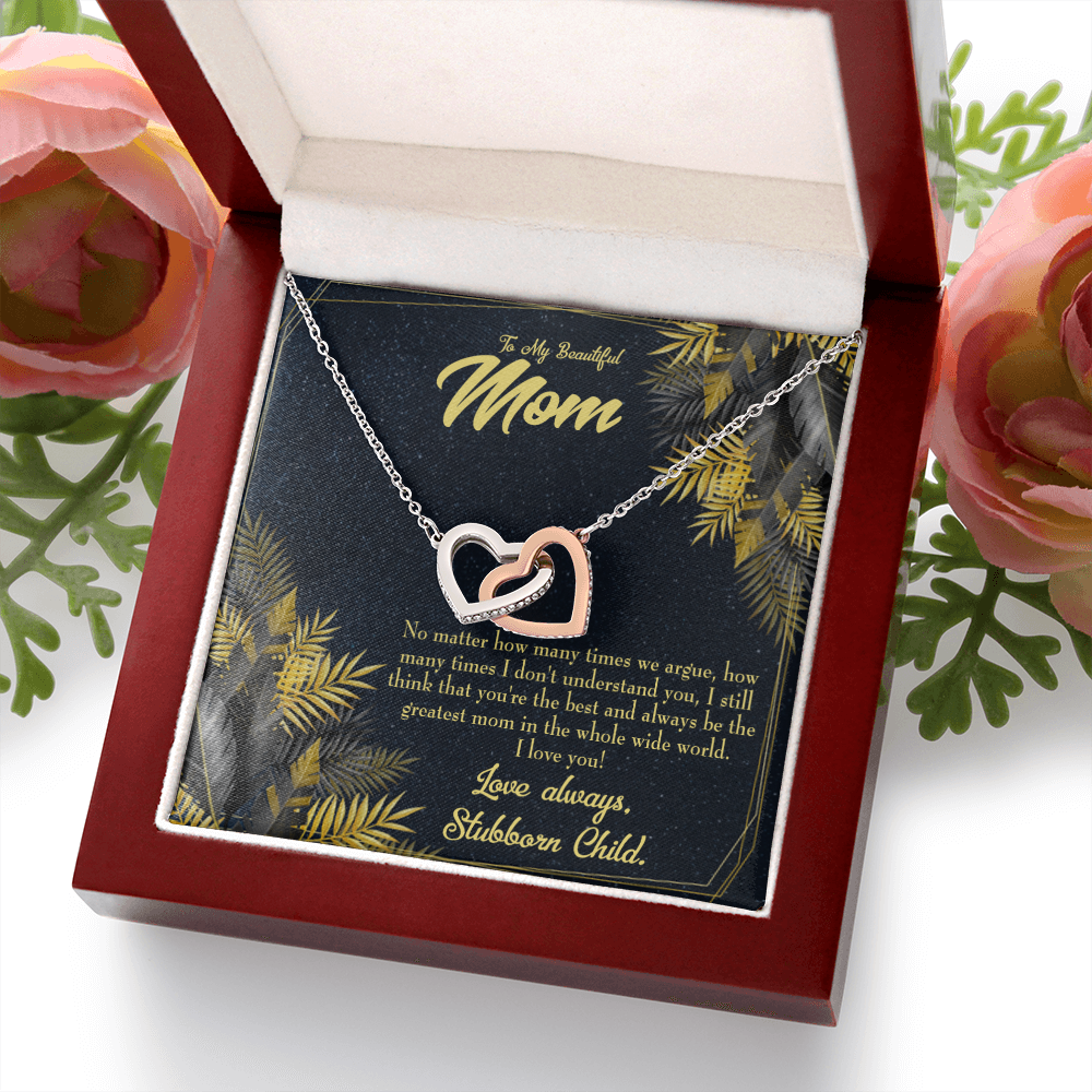 To Mom Greatest Mom Always Inseparable Necklace-Express Your Love Gifts