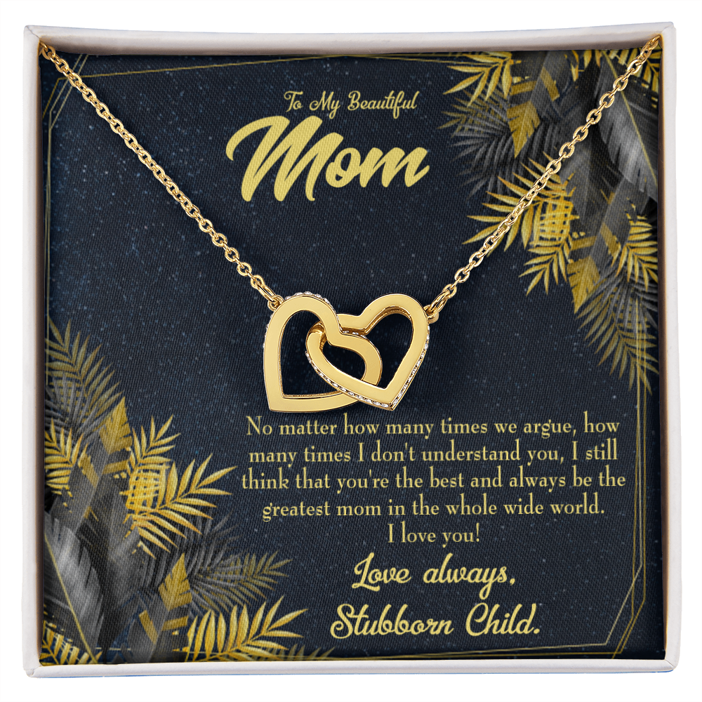 To Mom Greatest Mom Always Inseparable Necklace-Express Your Love Gifts