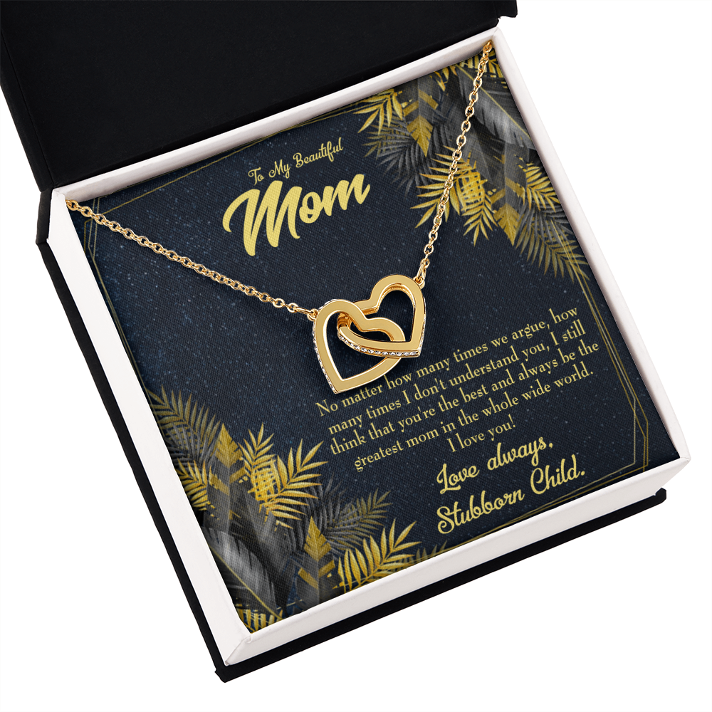 To Mom Greatest Mom Always Inseparable Necklace-Express Your Love Gifts