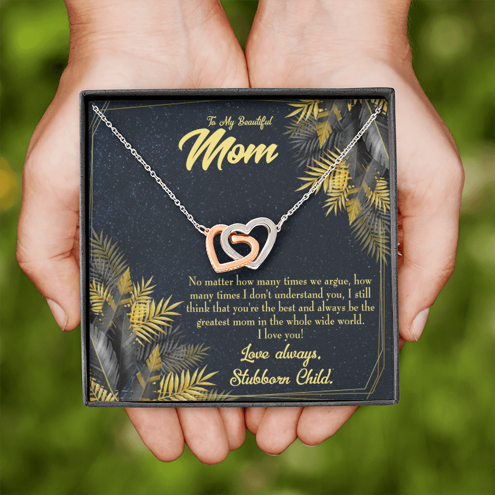 To Mom Greatest Mom Always Inseparable Necklace-Express Your Love Gifts