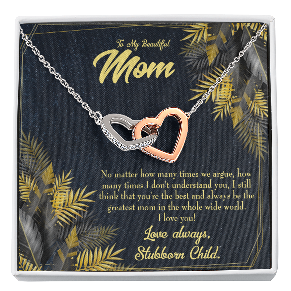 To Mom Greatest Mom Always Inseparable Necklace-Express Your Love Gifts