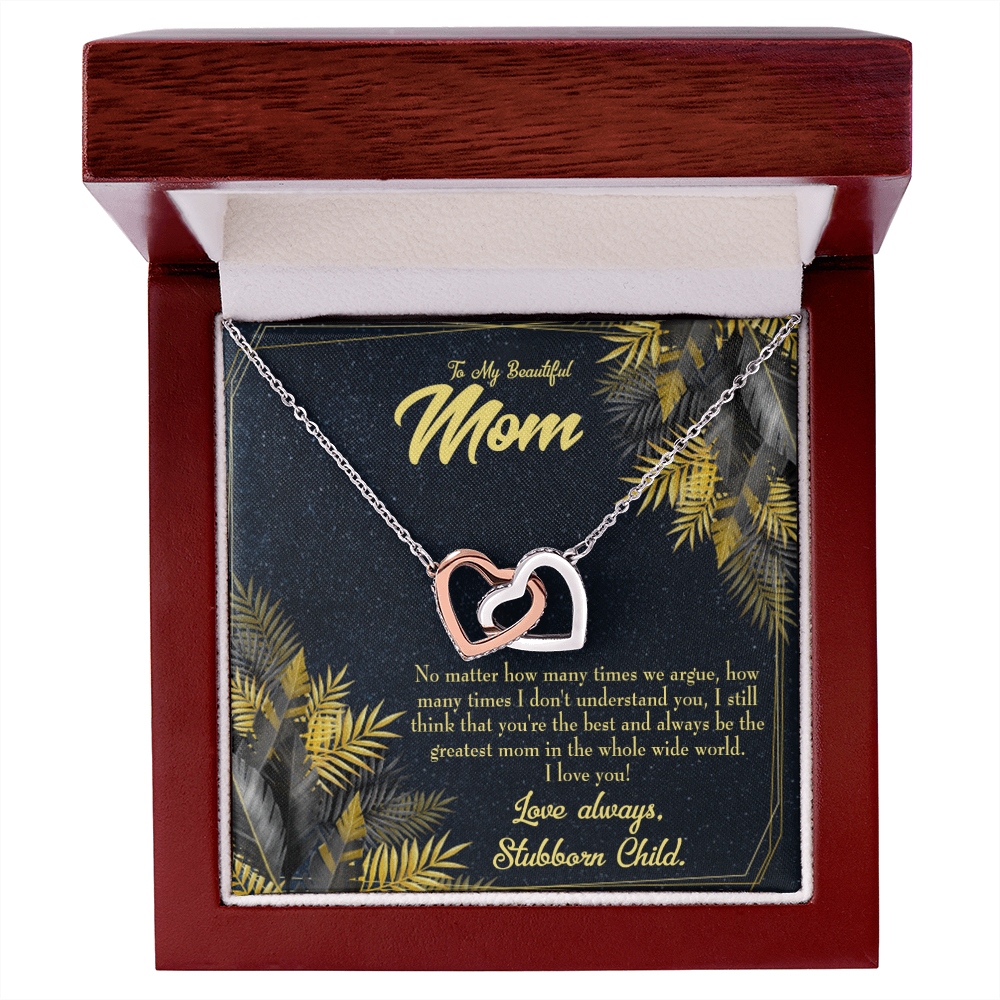 To Mom Greatest Mom Always Inseparable Necklace-Express Your Love Gifts