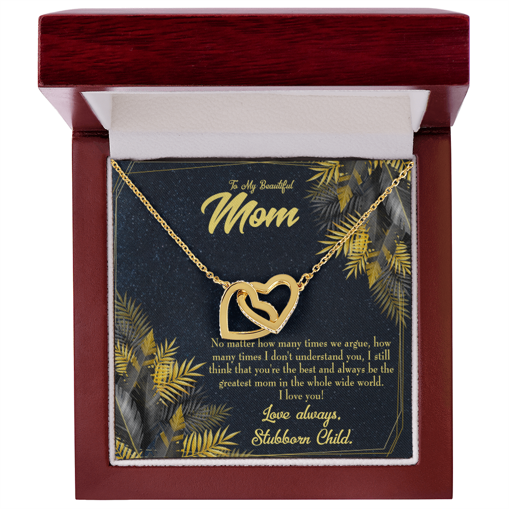 To Mom Greatest Mom Always Inseparable Necklace-Express Your Love Gifts