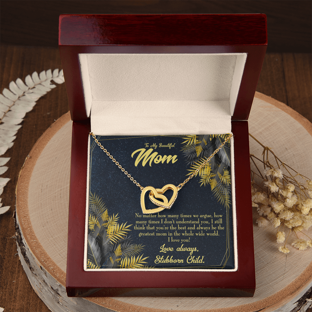 To Mom Greatest Mom Always Inseparable Necklace-Express Your Love Gifts