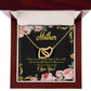 To Mom Hugs and Kisses Inseparable Necklace-Express Your Love Gifts