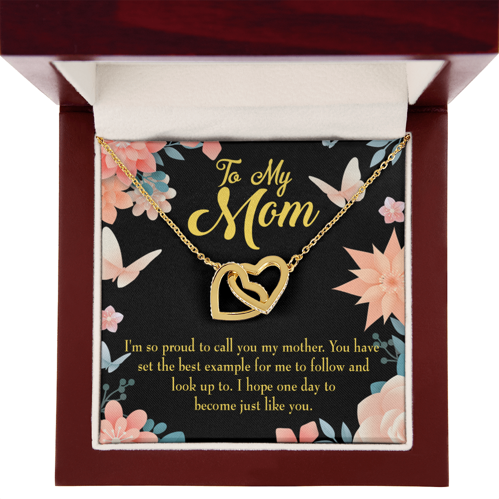 To Mom I'm so Proud Inseparable Necklace-Express Your Love Gifts