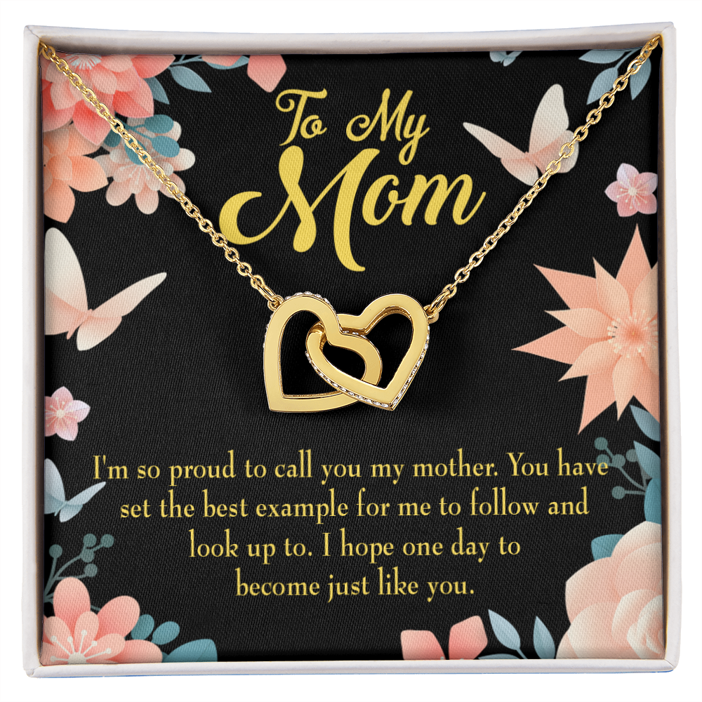 To Mom I'm so Proud Inseparable Necklace-Express Your Love Gifts