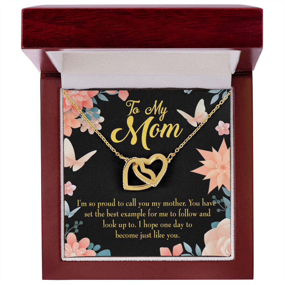 To Mom I'm so Proud Inseparable Necklace-Express Your Love Gifts