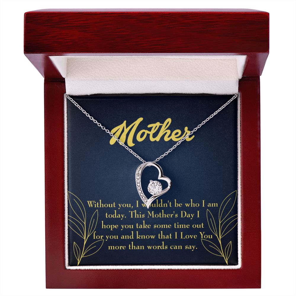 To Mom I Truly Think Forever Necklace w Message Card-Express Your Love Gifts
