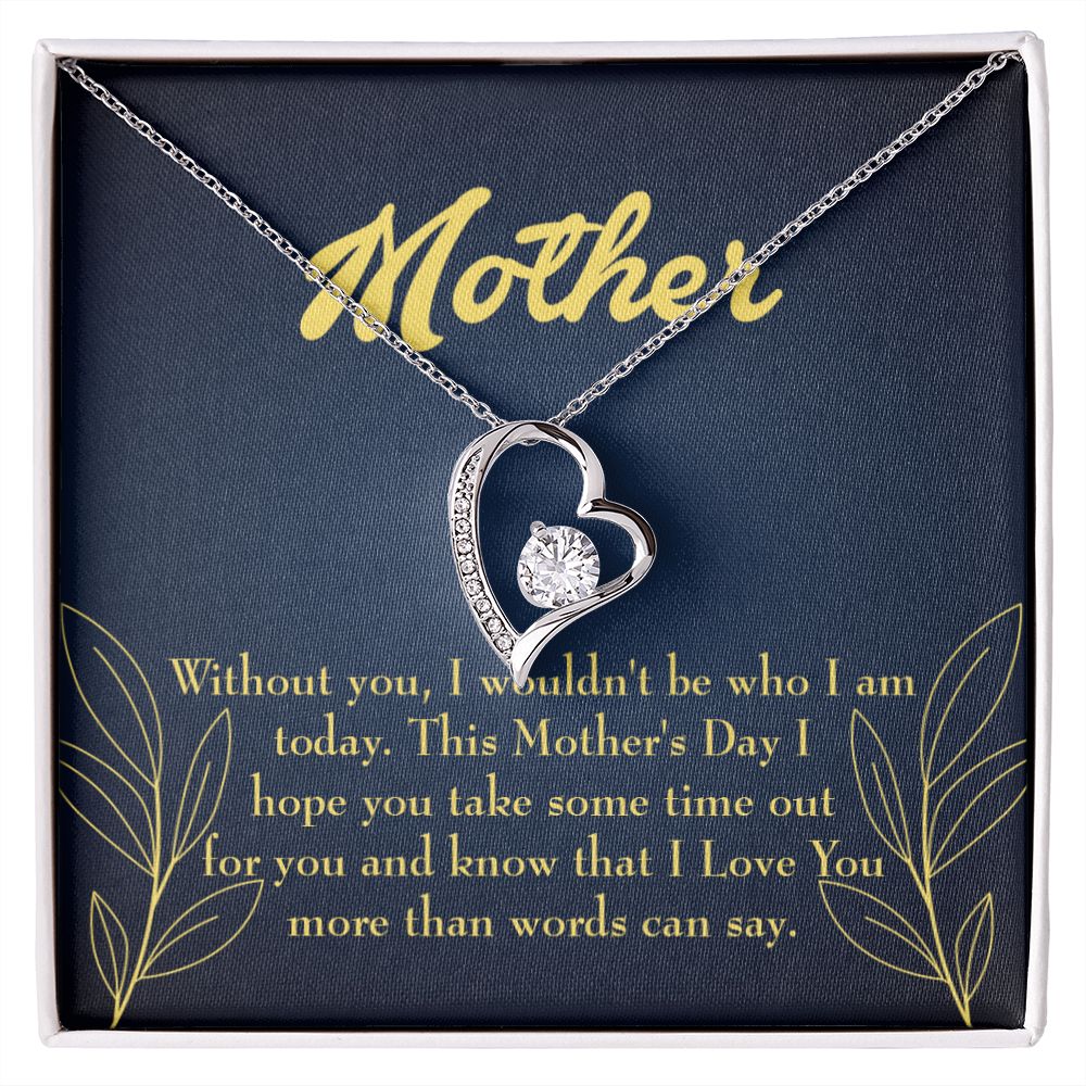 To Mom I Truly Think Forever Necklace w Message Card-Express Your Love Gifts