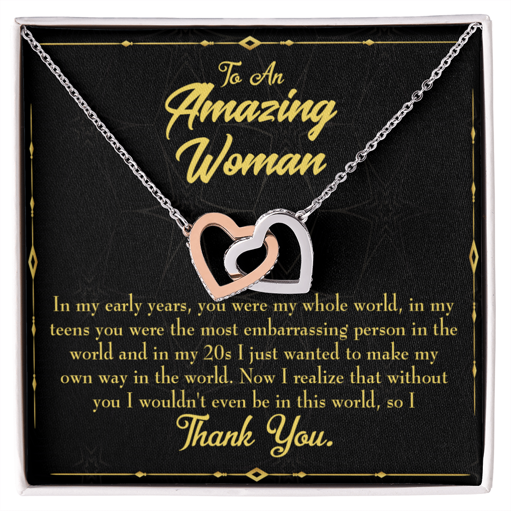 To Mom In Early Years Inseparable Necklace-Express Your Love Gifts
