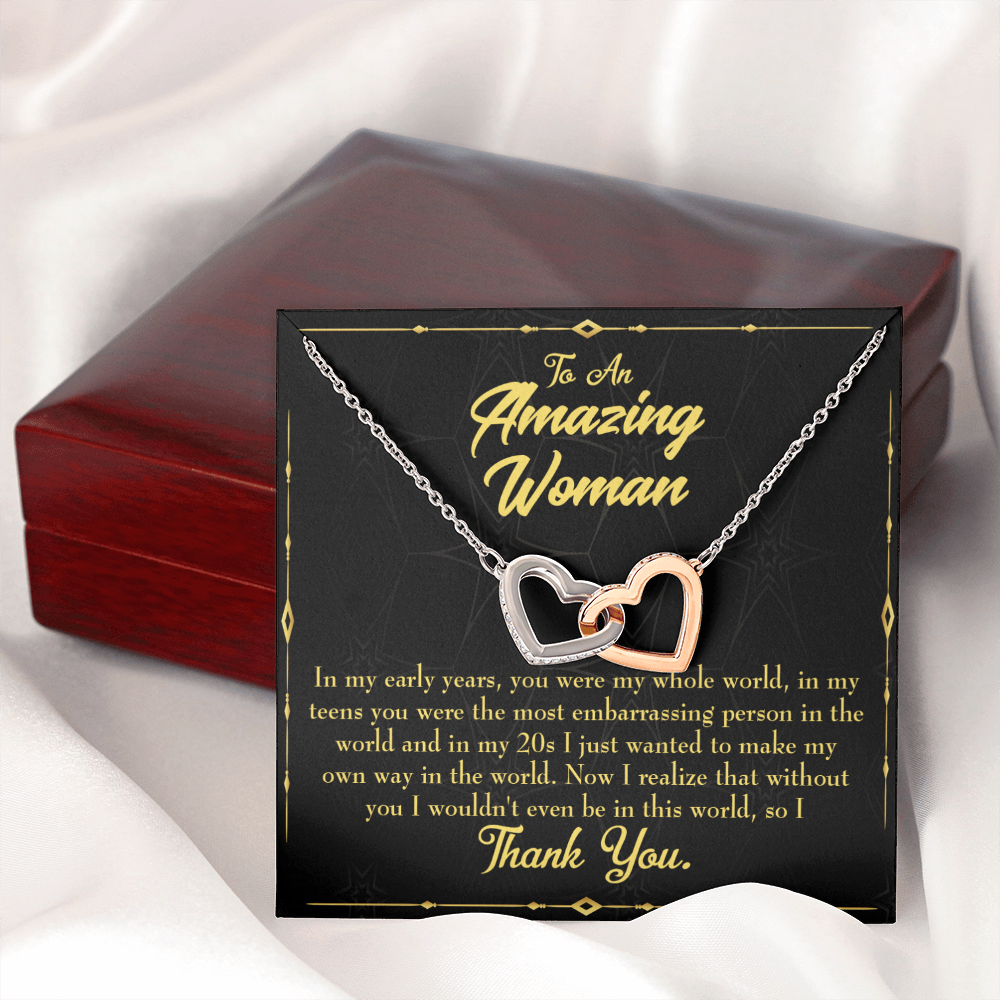 To Mom In Early Years Inseparable Necklace-Express Your Love Gifts