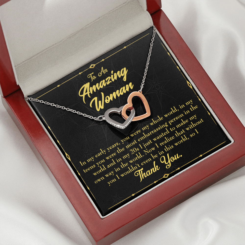 To Mom In Early Years Inseparable Necklace-Express Your Love Gifts